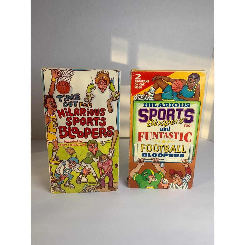 Vintage Sports Blooper VHS Lot Time Out Hilarious Football Bloopers Front Row